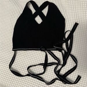 Black wrap around top 